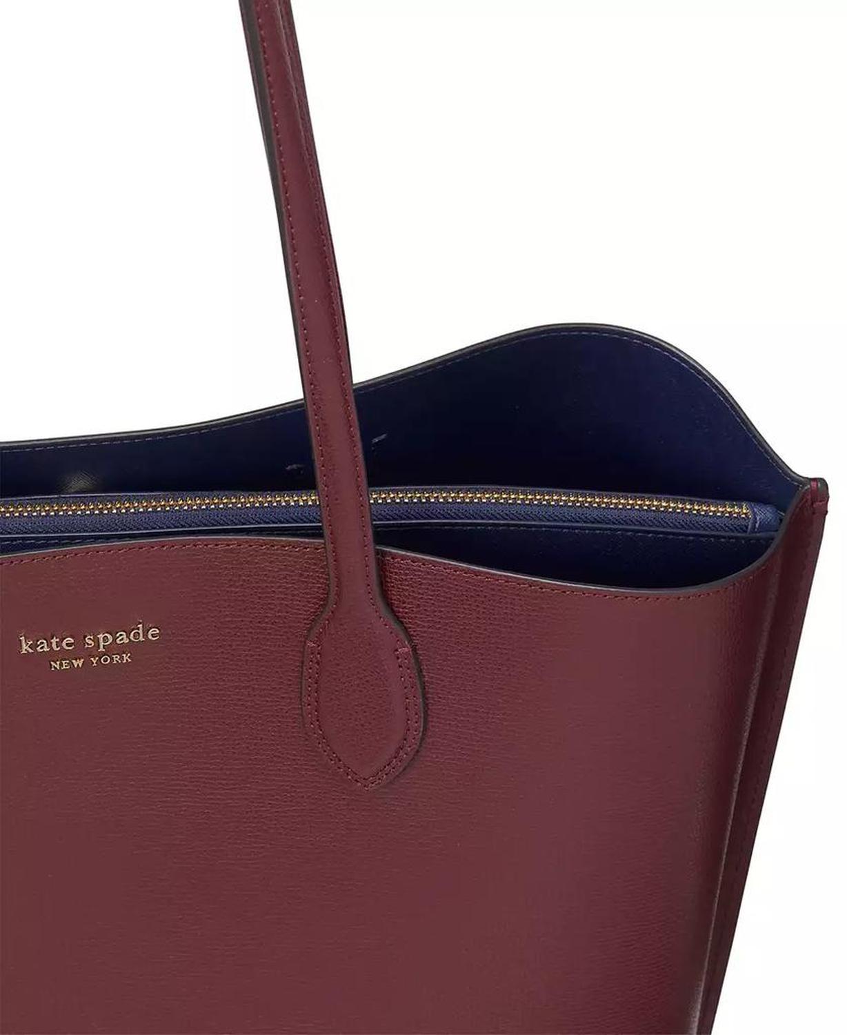 Suite Large Crossgrain Leather Work Tote