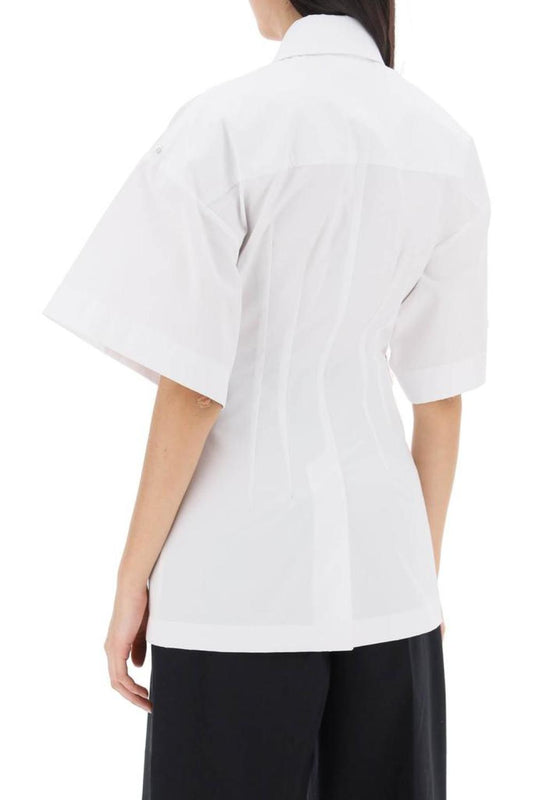 Sportmax "poplin Curved Shirt