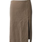 Marc Jacobs Side Slit Pencil Skirt in Beige Wool