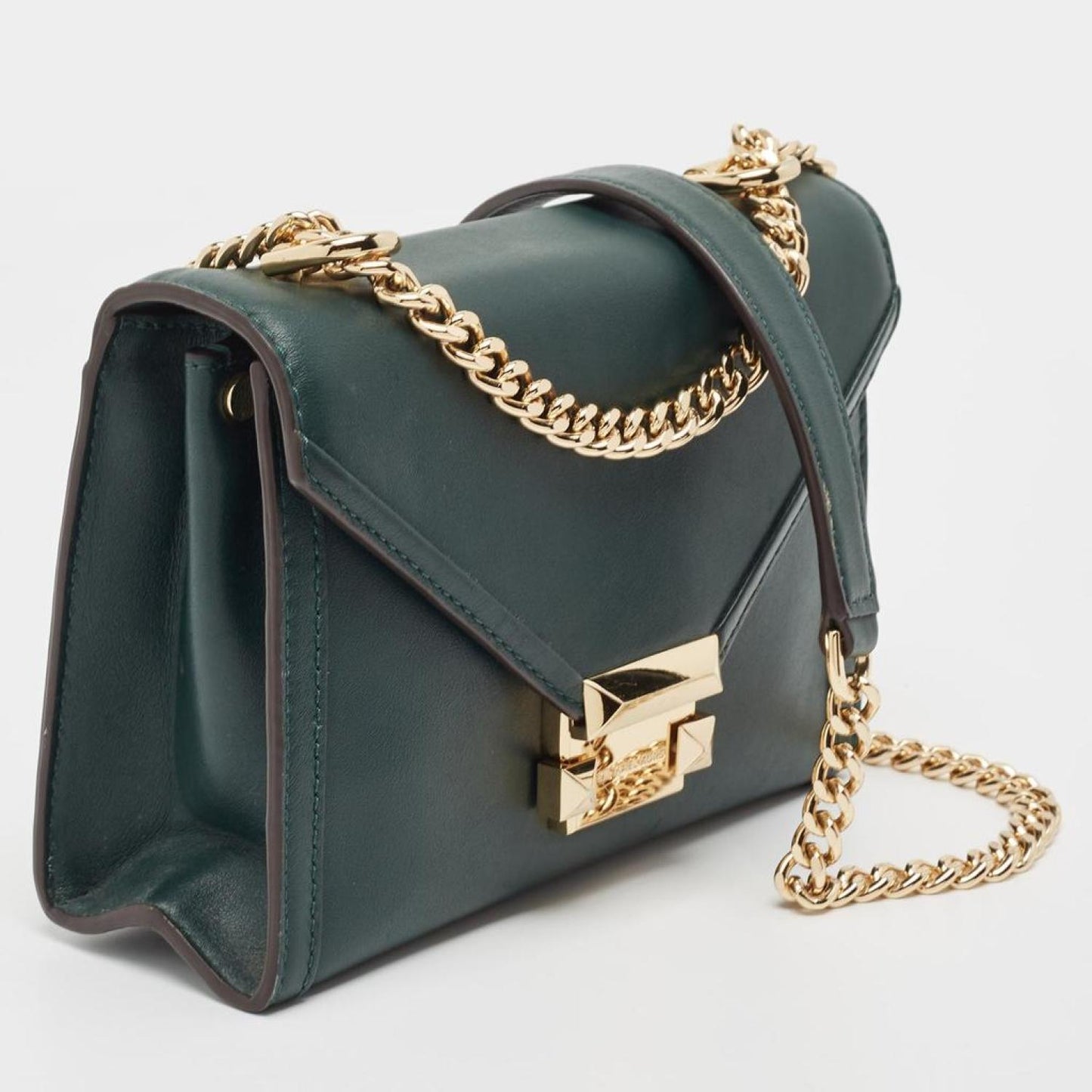 Michael Kors Emerald Leather Whitney Shoulder Bag