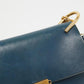 Chloe Navy Blue/grey Leather Medium Drew Shoulder Bag