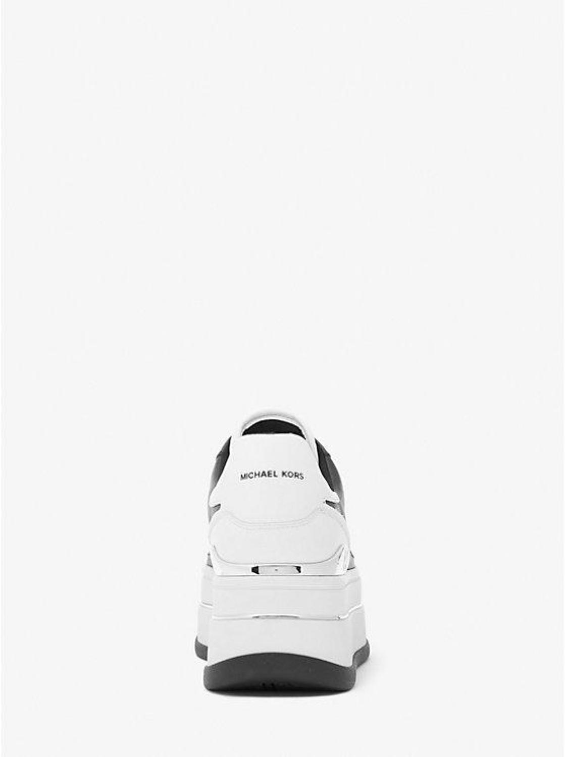 Hayes Two-Tone Leather Platform Sneaker