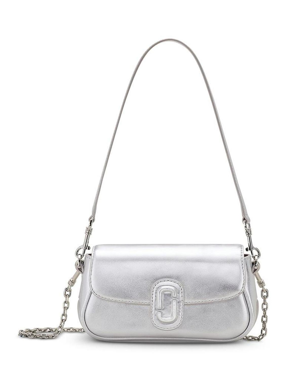 The Metallic Leather Clover Shoulder Bag