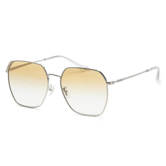 Coach Women's 60mm Shiny Silver Sunglasses HC7165D-90012Q-60