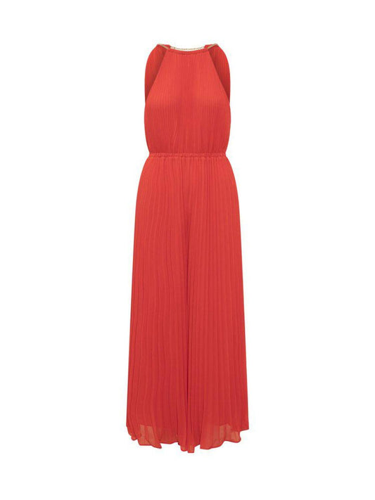 Michael Michael Kors Sleeveless Pleated Maxi Dress