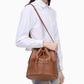 The Leather Shoulder Bucket Bag