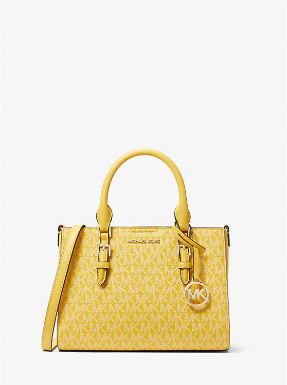 Charlotte Small 2-in-1 Signature Logo Satchel