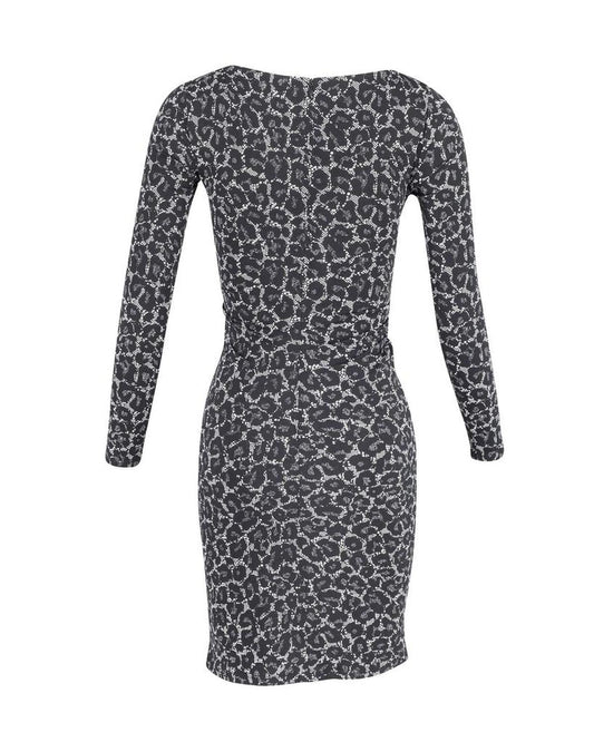 Michael Kors Midi Dress in Animal Print Polyester