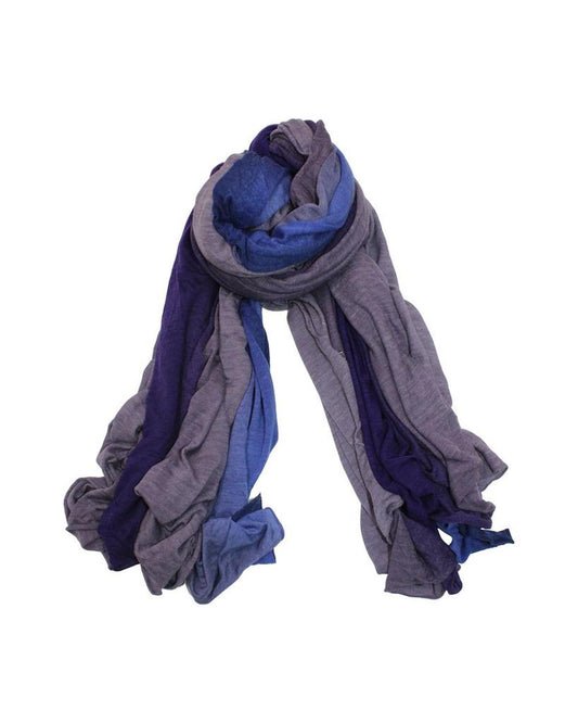 Max Mara Gradient Scarf in Purple Cotton