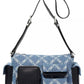 Dakota Small Pocket Denim Shoulder Bag