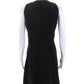 Michael Kors Womens Half Zipper Inverted Pleat A Line Dress Black