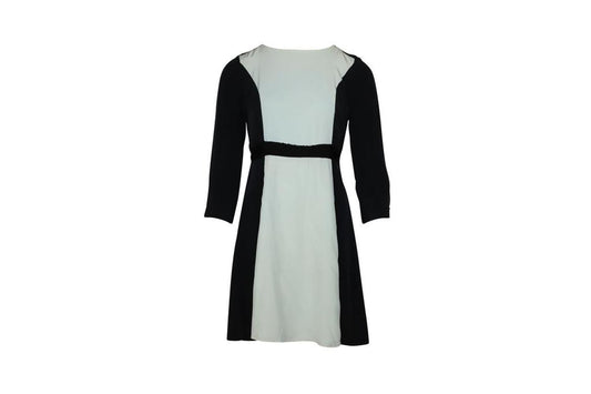 Marc by Marc Jacobs Avery Color Block Dress in Black Silk