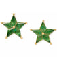 COSMOS Gold-Tone Cubic Zirconia Star Stud Earrings