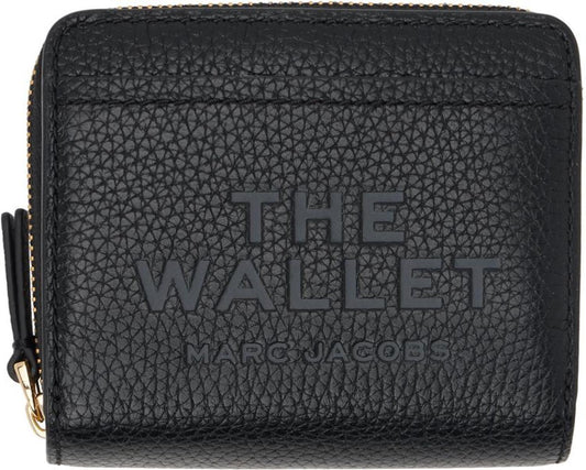 Black 'The Leather Mini Compact' Wallet