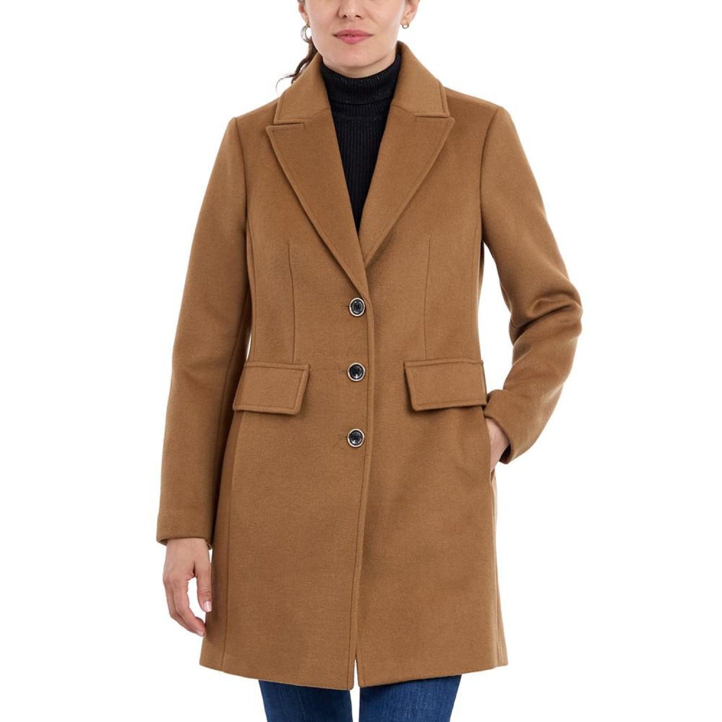 Women's Notched-Collar Coat