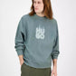 Men's Dinkam Oversized Fit Long Sleeve Ribbed Logo Sweatshirt