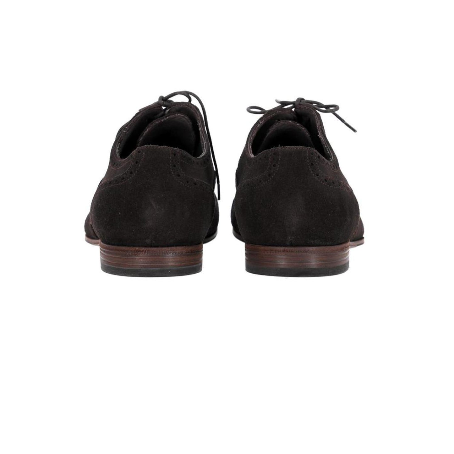 Saint Laurent Lace-Up Oxfords in Brown Suede