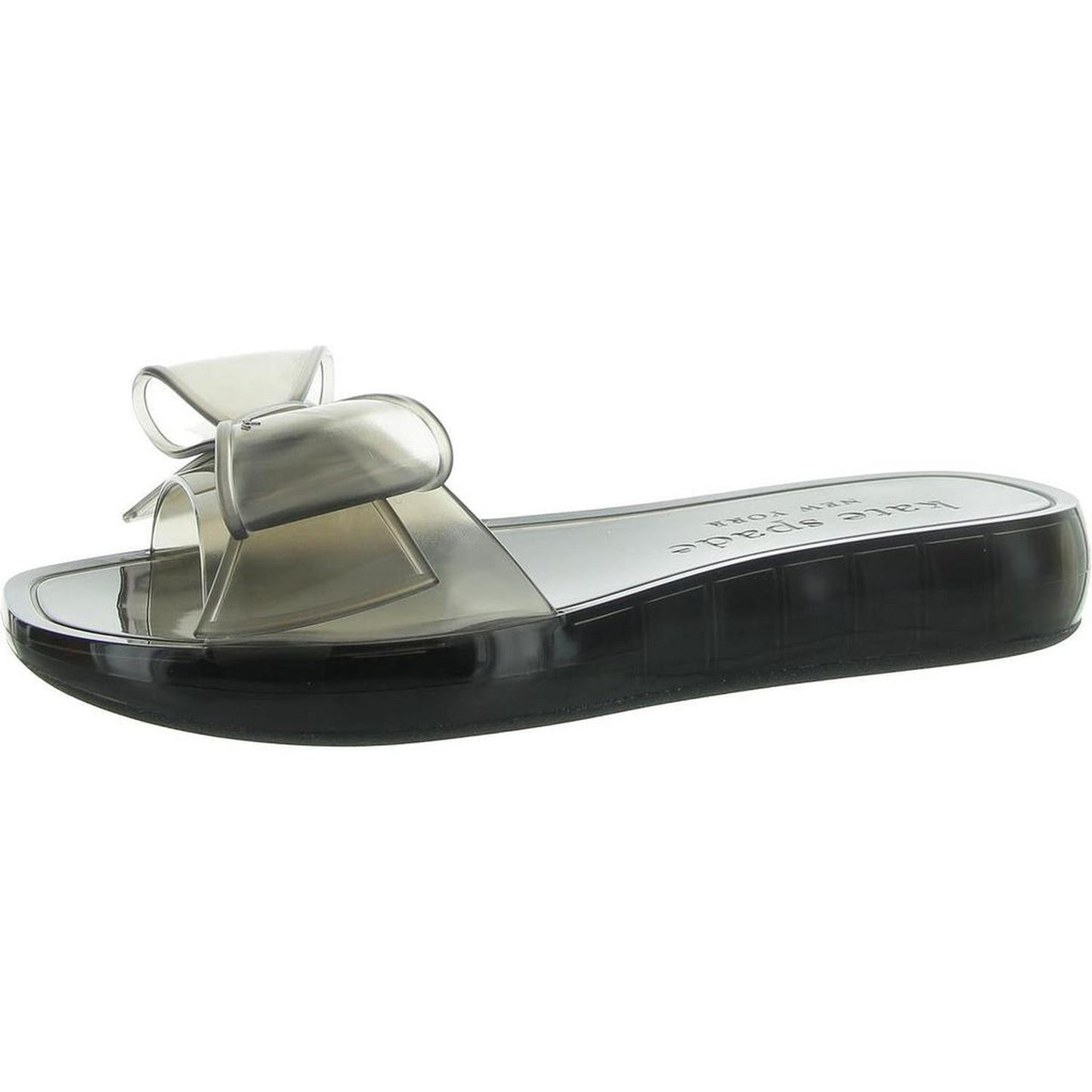 Tie The Knot Womens Slip On Bow Slide Sandals