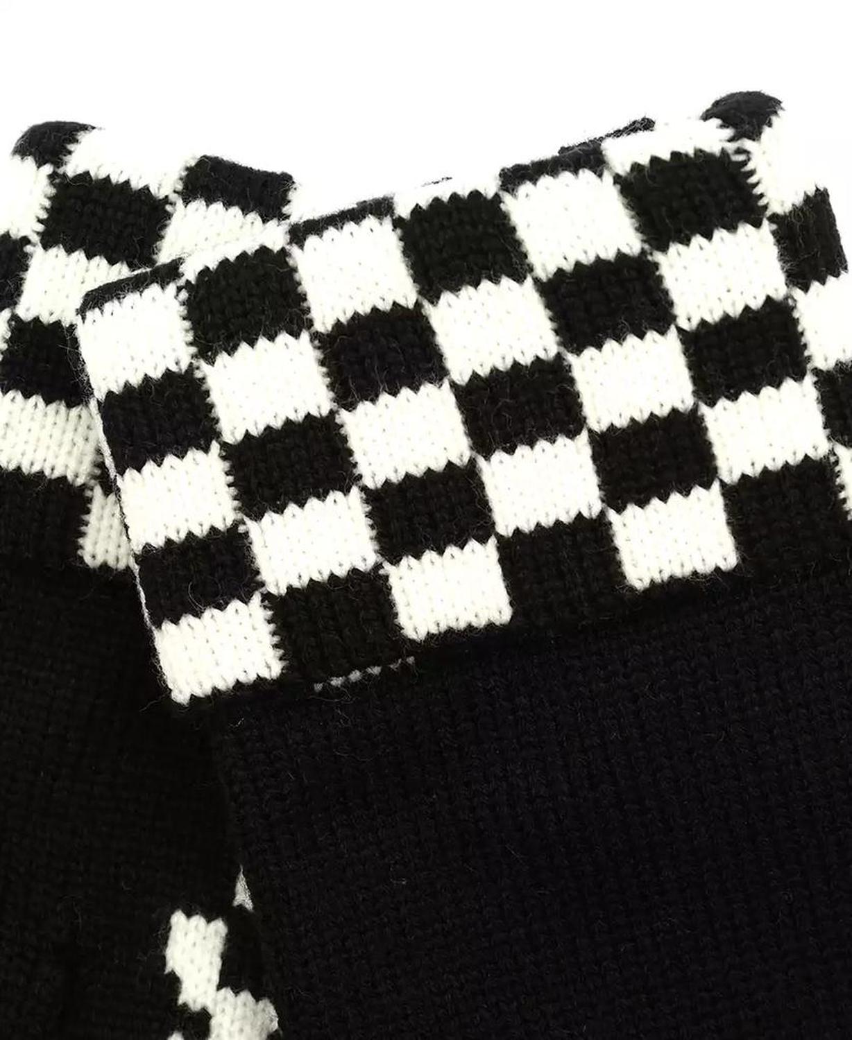 Women's Taxi Checkboard Mittens