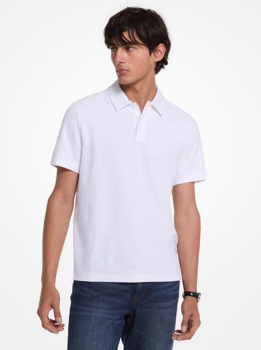 Stretch Cotton Piqué Polo Shirt