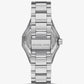 PRIDE Limited-Edition Oversized Raquel Rainbow Pavé Silver-Tone Watch