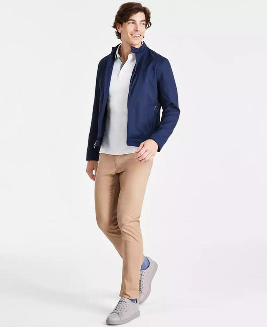 Men's Racer Jacket, Greenwich Polo Shirt & Parker Slim-Fit Pants