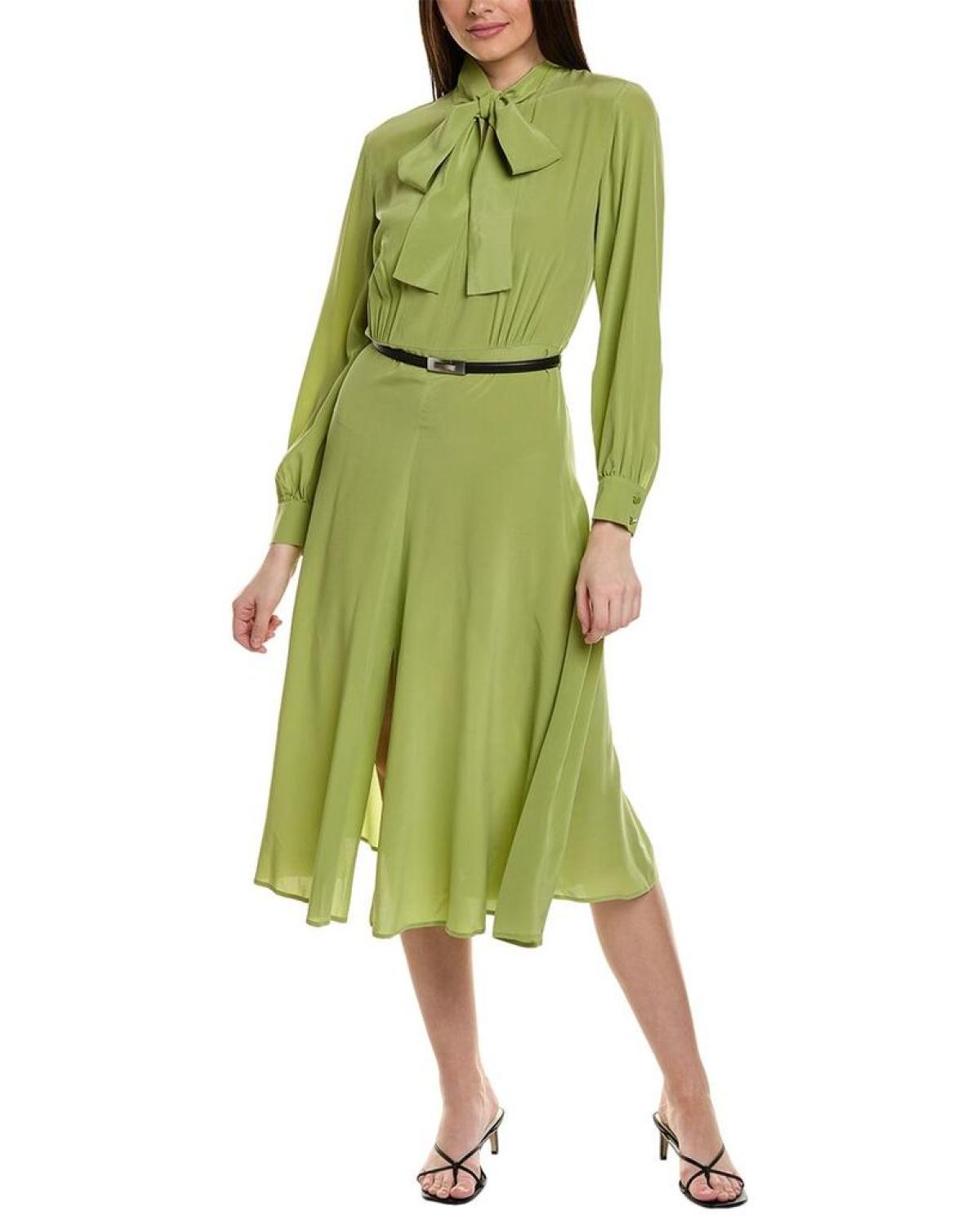 Max Mara Studio Revere Silk Midi Dress