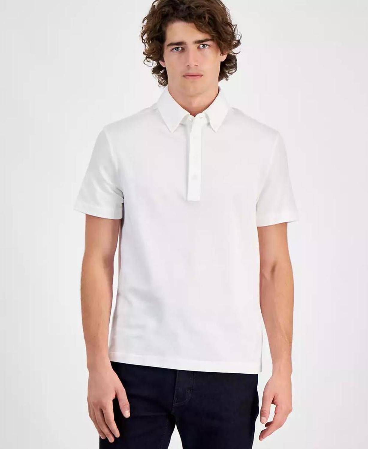 Men's Classic-Fit Oxford Piqué Knit Polo Shirt