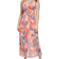 Womens Printed Chiffon Maxi Dress