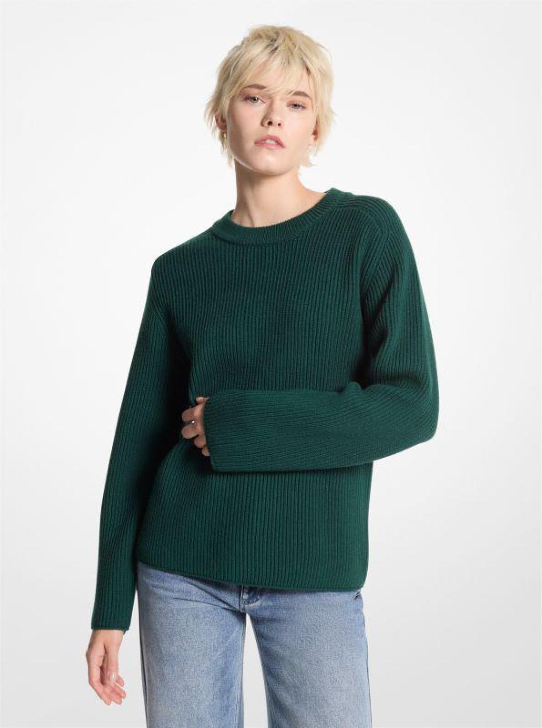 Ribbed Merino Wool Sweater