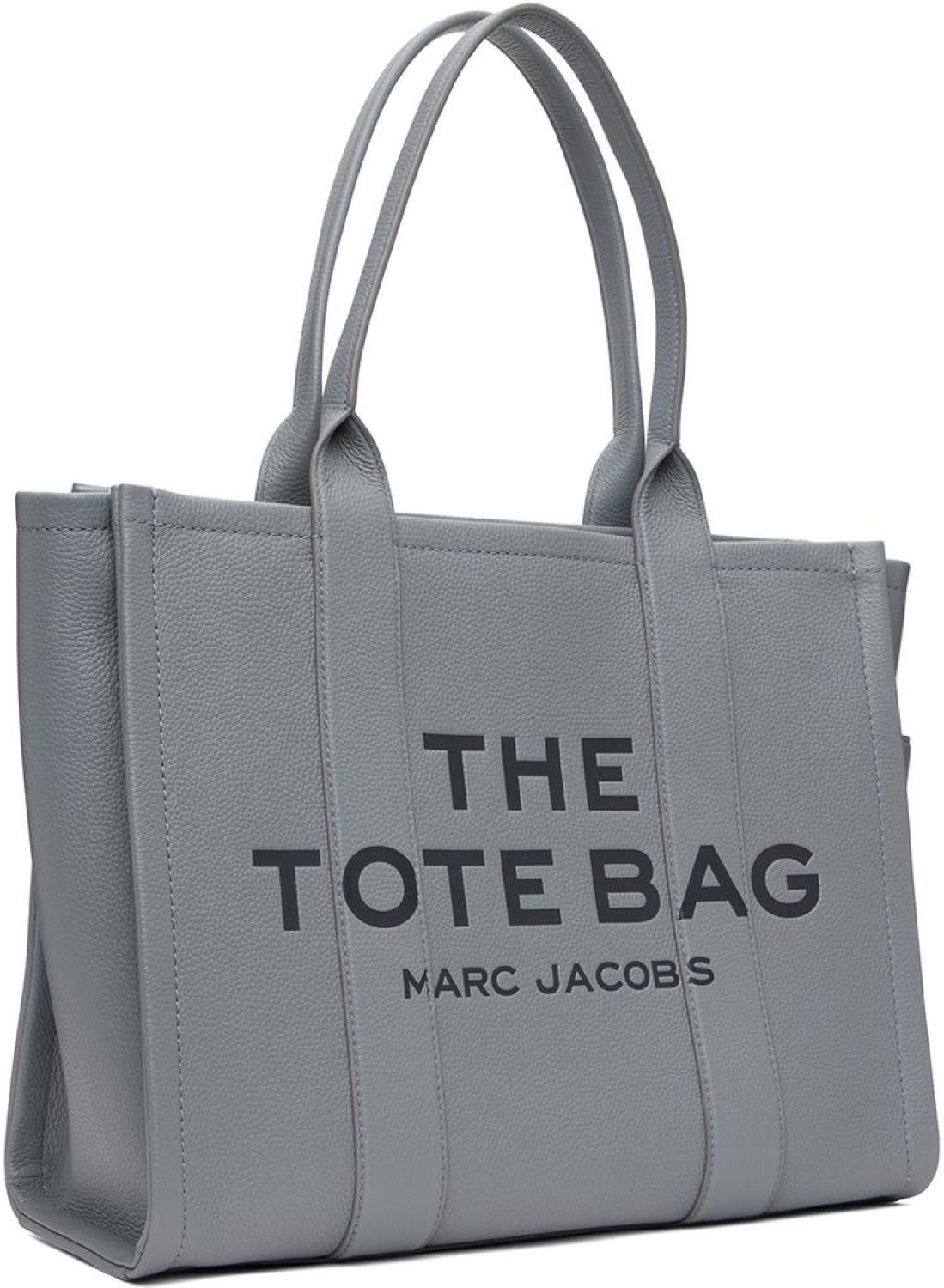 Gray 'The Leather Large' Tote