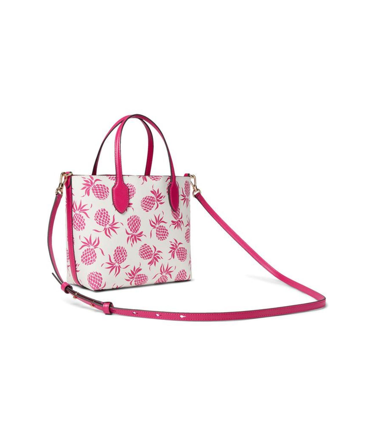 Bleecker Pineapple Printed Pvc Medium Crossbody Tote