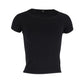 Max Mara Weekend Cap-Sleeve Top in Black Cotton