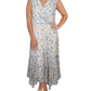 Womens Floral Print Chiffon Sundress