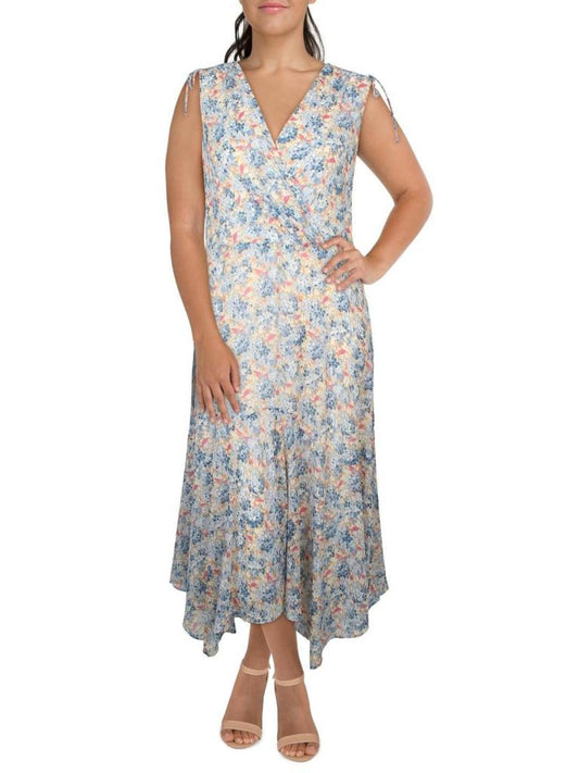 Womens Floral Print Chiffon Sundress