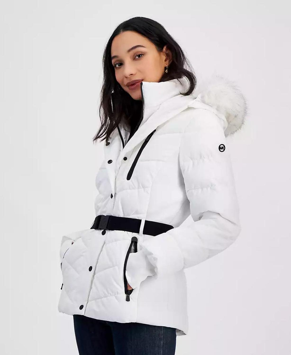 Womens Detail Back Hooded Puffer Coat, Created for Macys