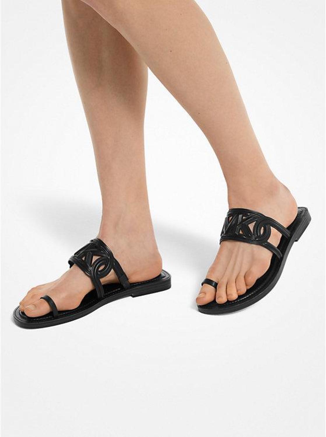 Alma Leather Flat Sandal