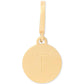 Gold-Tone Initial Polished Disc Charm Pendant