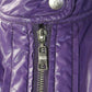 Max Mara Womens Lightweight Full Zip High Neck Windbreaker Jacket Purple