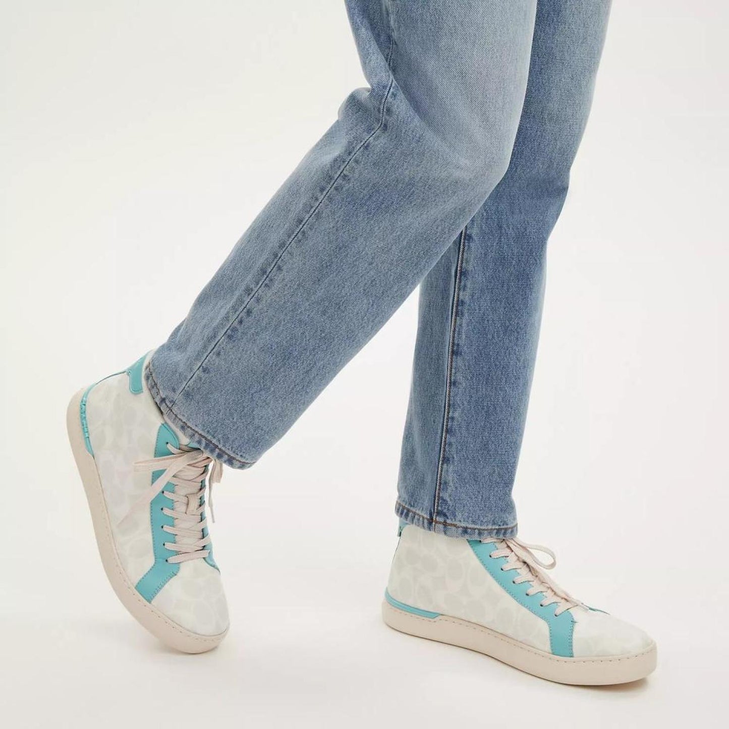 Coach Outlet Clip High Top Sneaker In Signature Canvas