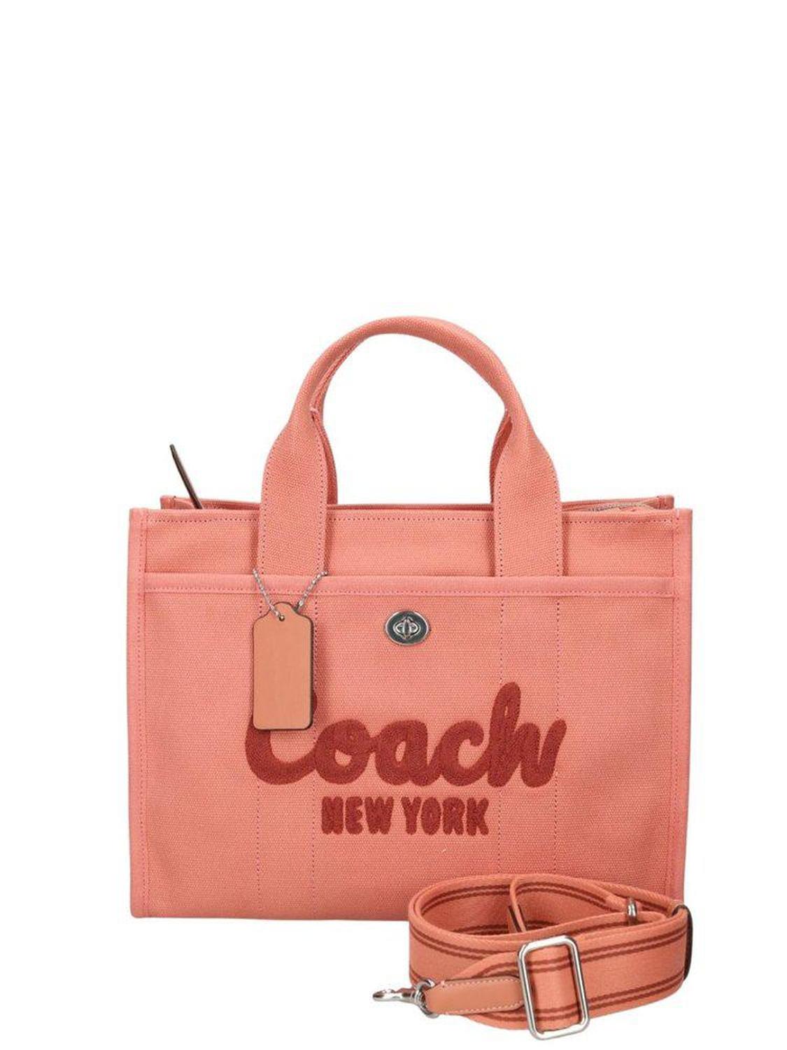 Coach Logo Detailed Zip-Up Tote Bag