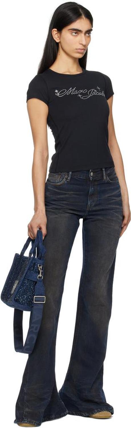 Blue 'The Crystal Denim Small' Tote