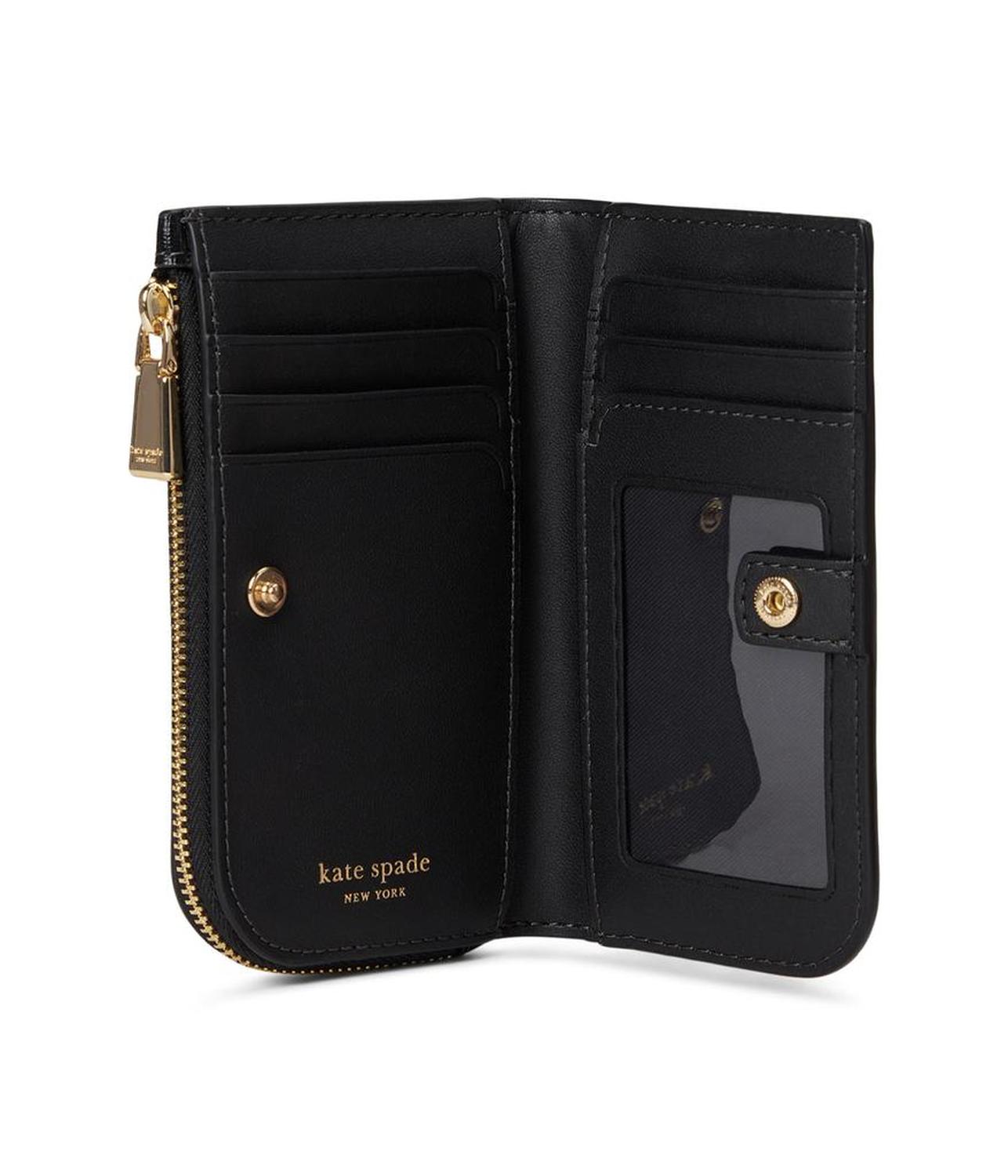 Devin Saffiano Leather Small Slim Bifold Wallet