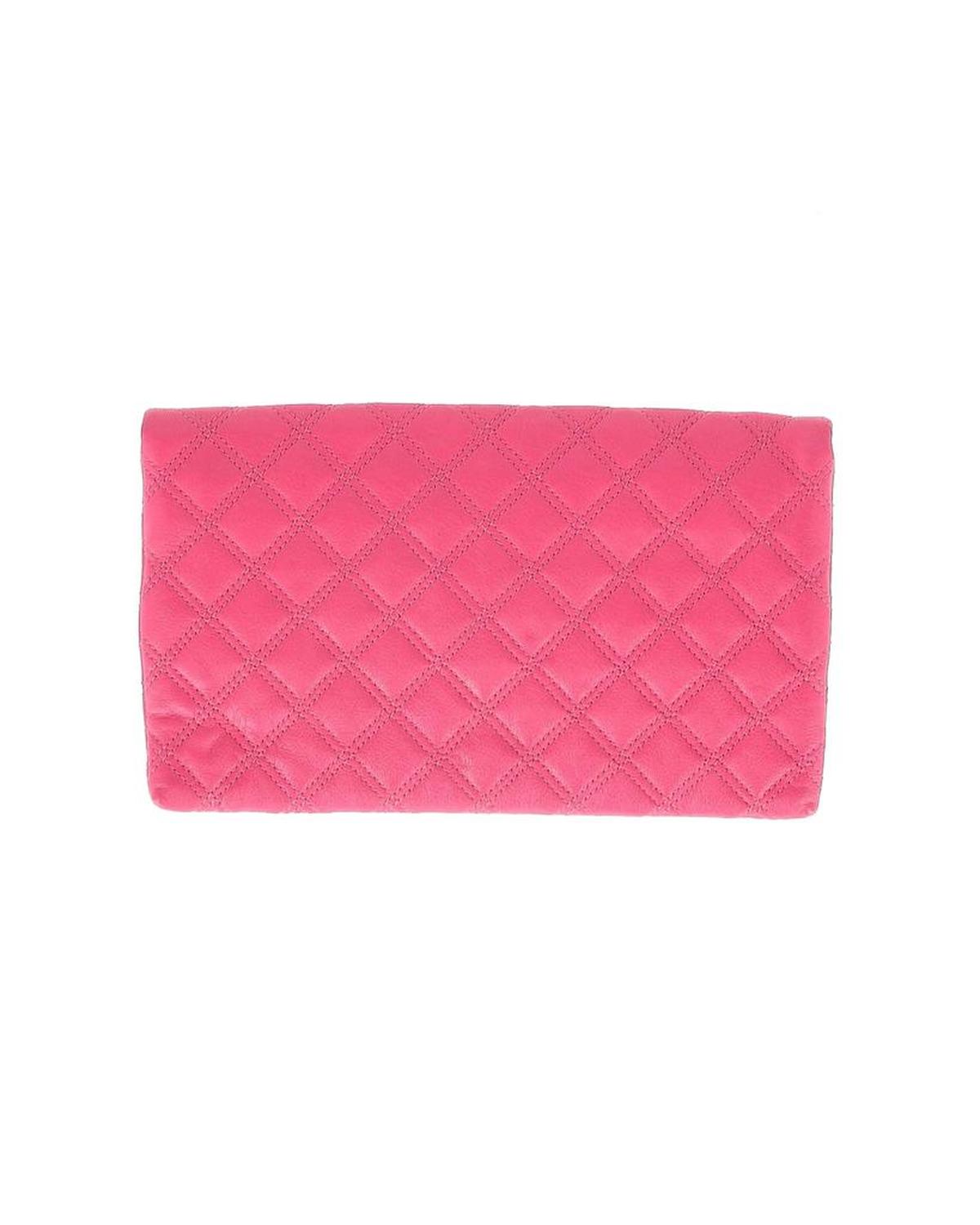 Marc Jacobs Quilted Clutch in Pink Leather