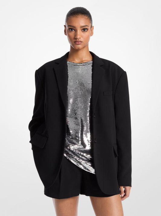 Oversized Crepe Blazer