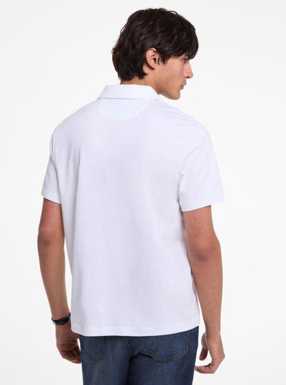 Stretch Cotton Piqué Polo Shirt