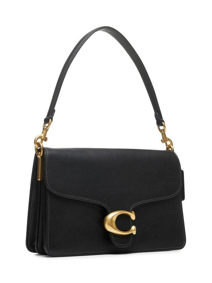 Coach Logo Detailed Fold-Over Shoulder Bag