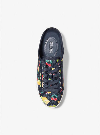 Poppy Fruit Print Logo Slip-On Sneaker