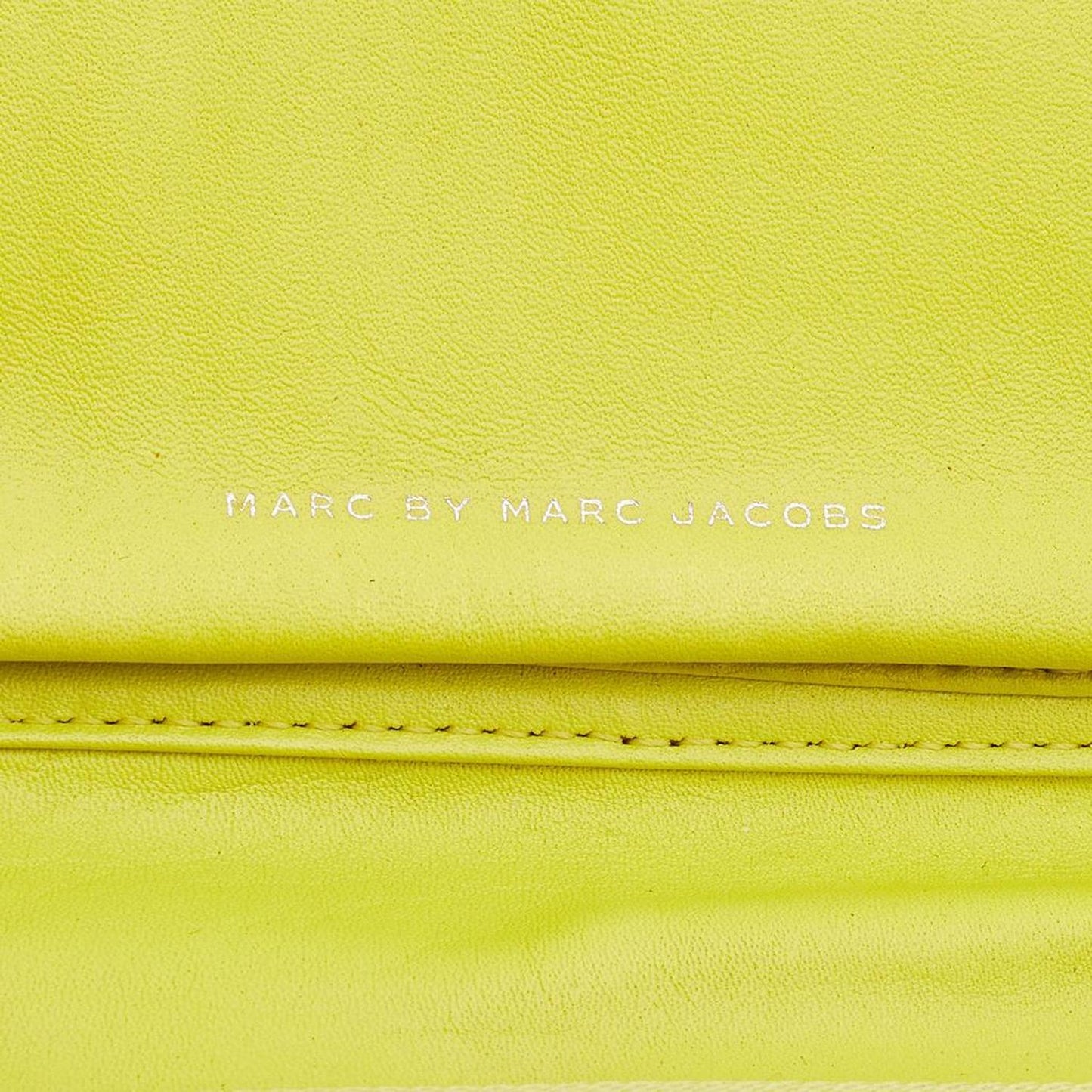 Marc By Marc Jacobs Yellow Quilted Leather Zip Around Wallet