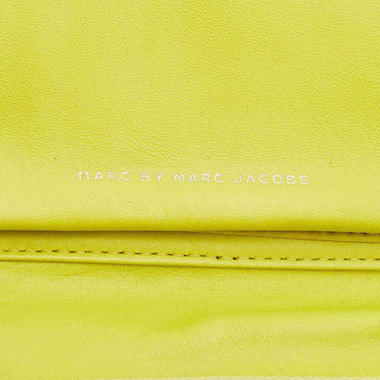 Marc By Marc Jacobs Yellow Quilted Leather Zip Around Wallet